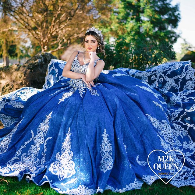 M2K60152 | Sparkling Appliquéd Quinceañera Dress – Moda 2000 LLC